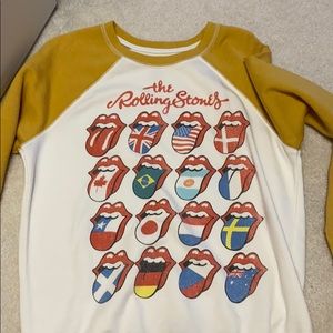 never worn rolling stones crew neck sweatshirt